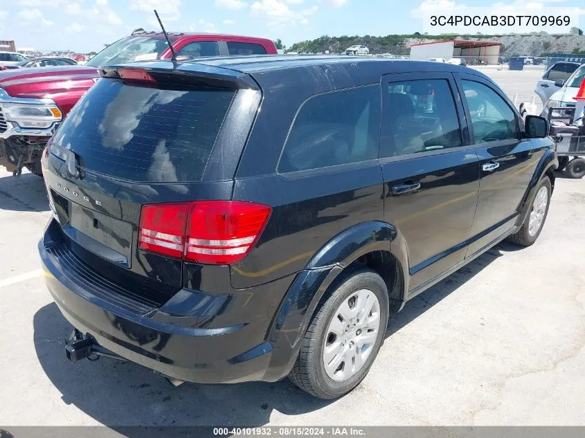 2013 Dodge Journey American Value Pkg VIN: 3C4PDCAB3DT709969 Lot: 40101932