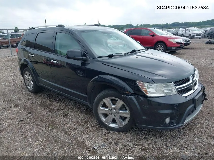 2013 Dodge Journey Crew VIN: 3C4PDCDG4DT537684 Lot: 40102626