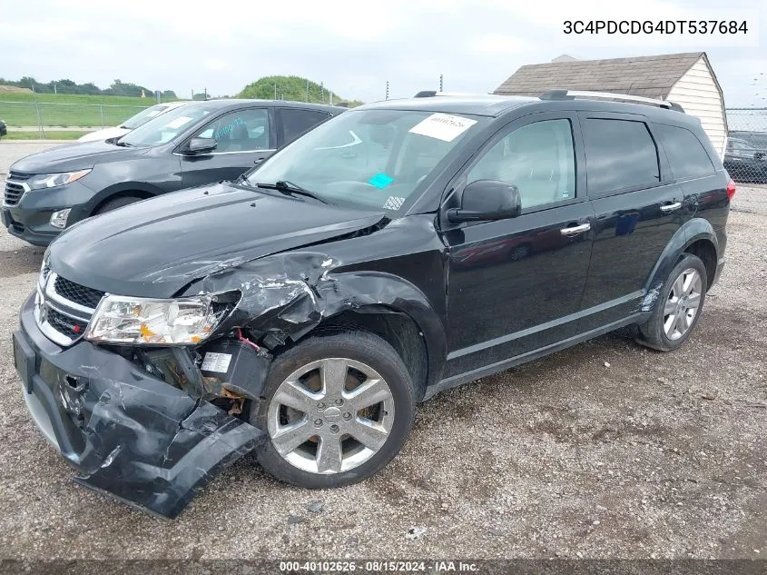 2013 Dodge Journey Crew VIN: 3C4PDCDG4DT537684 Lot: 40102626