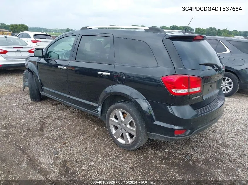 2013 Dodge Journey Crew VIN: 3C4PDCDG4DT537684 Lot: 40102626