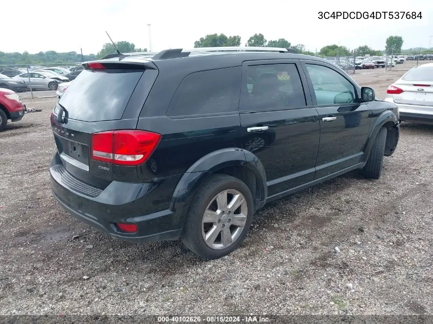 2013 Dodge Journey Crew VIN: 3C4PDCDG4DT537684 Lot: 40102626