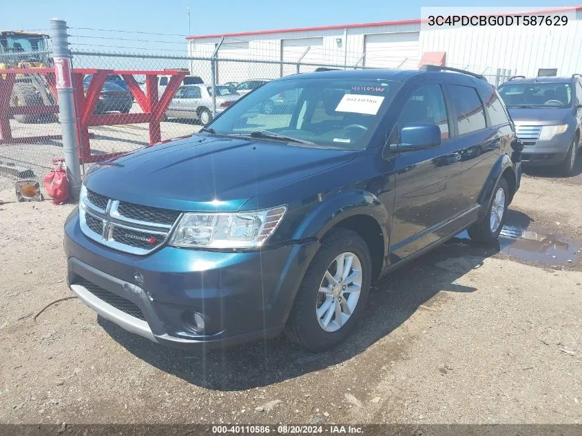 2013 Dodge Journey Sxt VIN: 3C4PDCBG0DT587629 Lot: 40110586