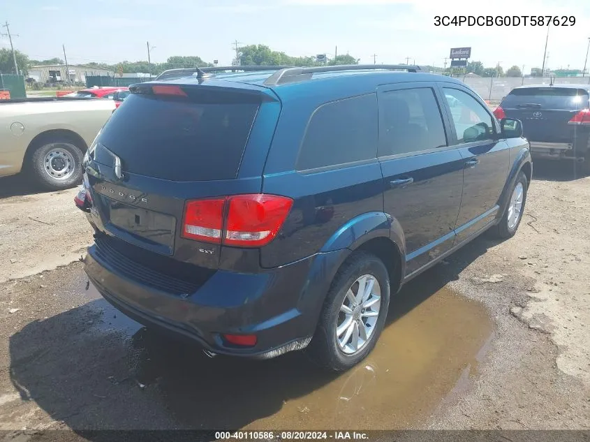 2013 Dodge Journey Sxt VIN: 3C4PDCBG0DT587629 Lot: 40110586