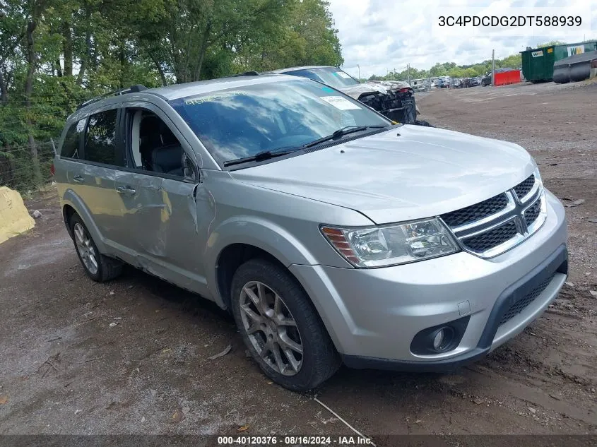 2013 Dodge Journey Crew VIN: 3C4PDCDG2DT588939 Lot: 40120376