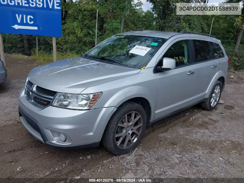 2013 Dodge Journey Crew VIN: 3C4PDCDG2DT588939 Lot: 40120376