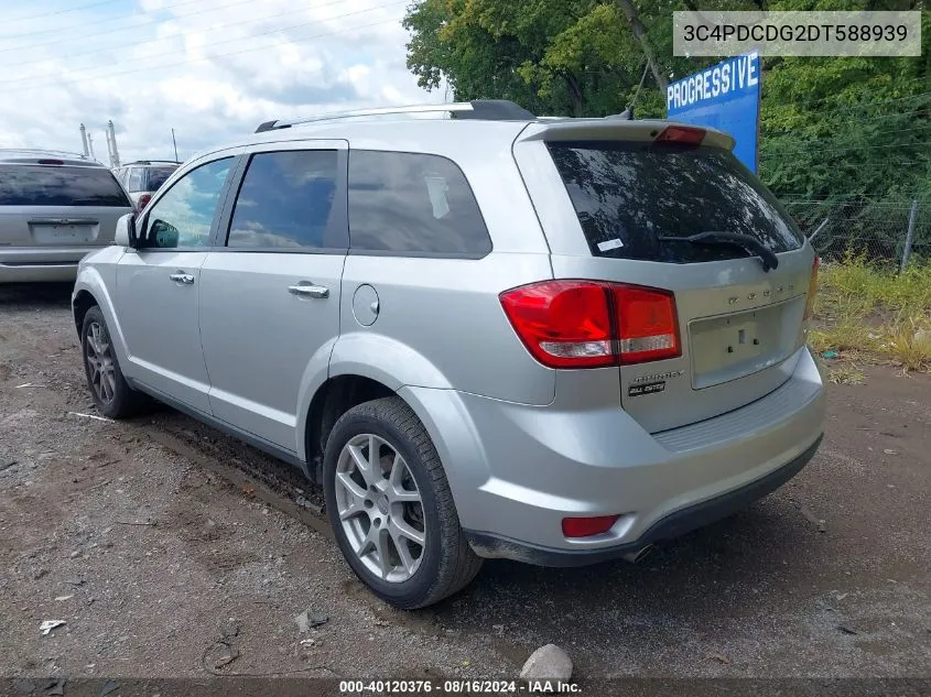 2013 Dodge Journey Crew VIN: 3C4PDCDG2DT588939 Lot: 40120376