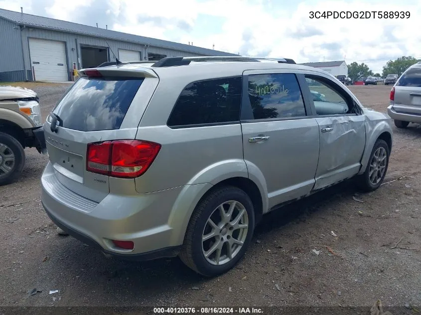 2013 Dodge Journey Crew VIN: 3C4PDCDG2DT588939 Lot: 40120376