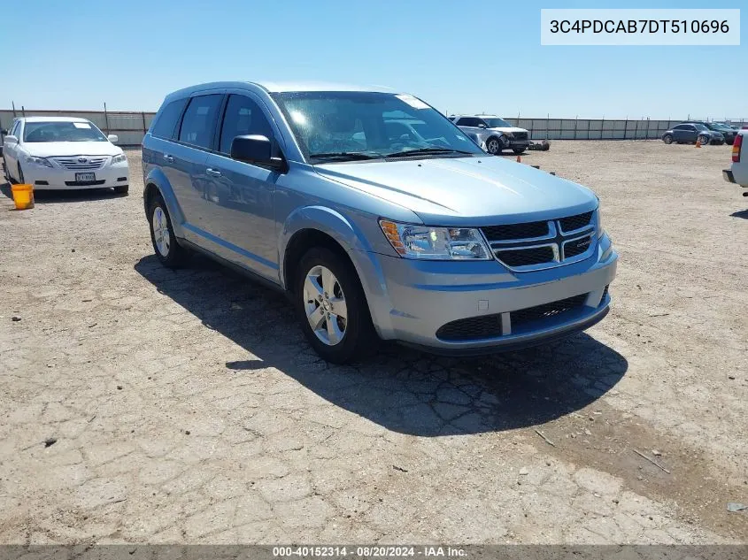 2013 Dodge Journey American Value Pkg VIN: 3C4PDCAB7DT510696 Lot: 40152314