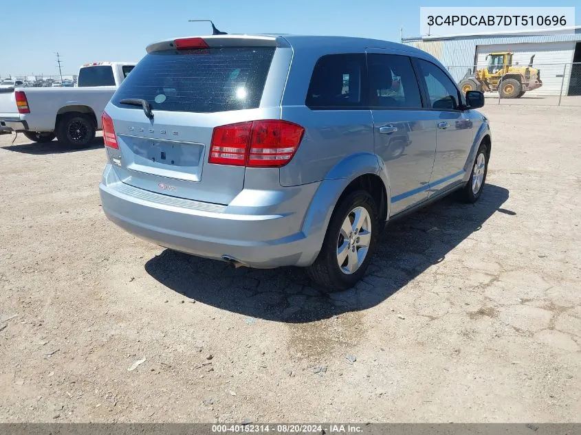 2013 Dodge Journey American Value Pkg VIN: 3C4PDCAB7DT510696 Lot: 40152314