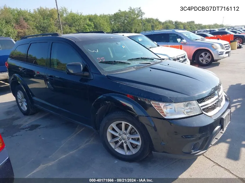 2013 Dodge Journey Sxt VIN: 3C4PDCBG7DT716112 Lot: 40171566