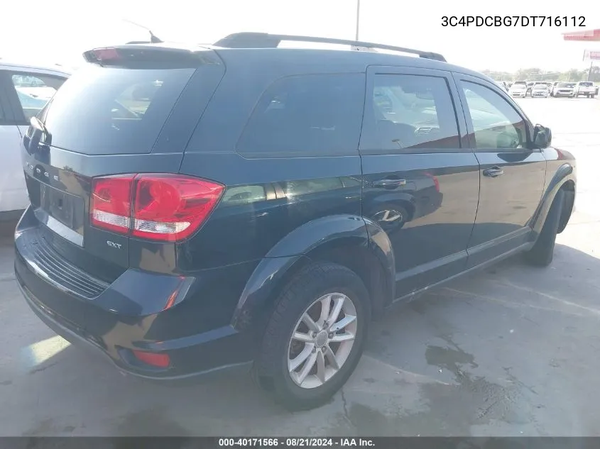 2013 Dodge Journey Sxt VIN: 3C4PDCBG7DT716112 Lot: 40171566