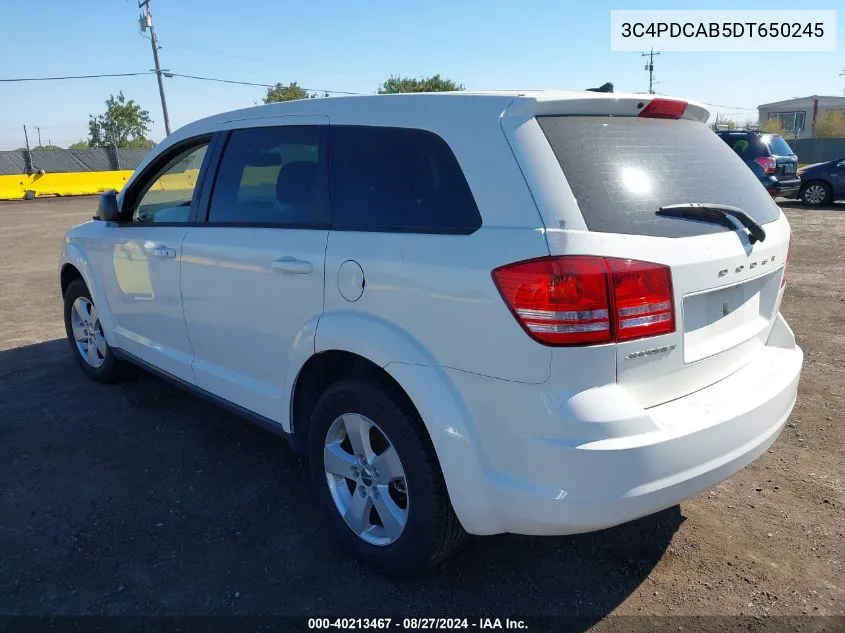 3C4PDCAB5DT650245 2013 Dodge Journey American Value Pkg