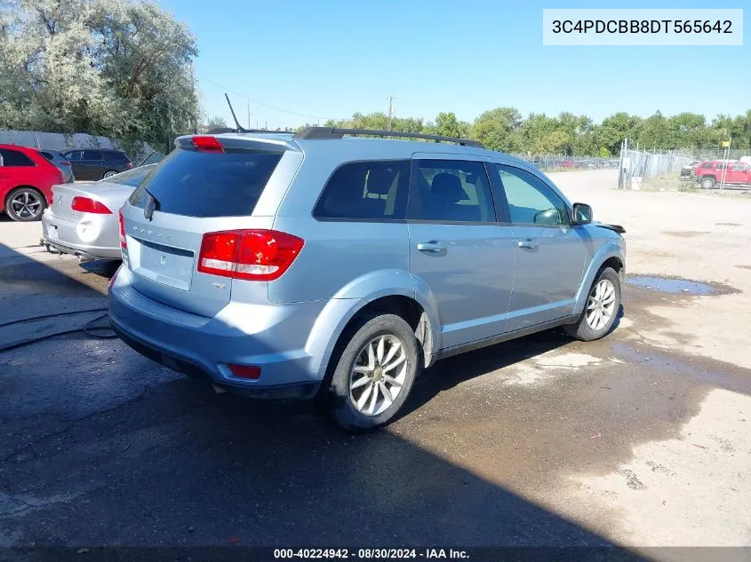 2013 Dodge Journey Sxt VIN: 3C4PDCBB8DT565642 Lot: 40224942