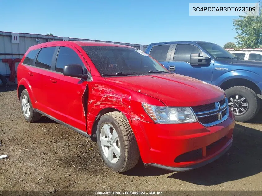 2013 Dodge Journey American Value Pkg VIN: 3C4PDCAB3DT623609 Lot: 40231286