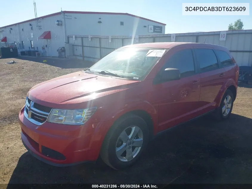 2013 Dodge Journey American Value Pkg VIN: 3C4PDCAB3DT623609 Lot: 40231286