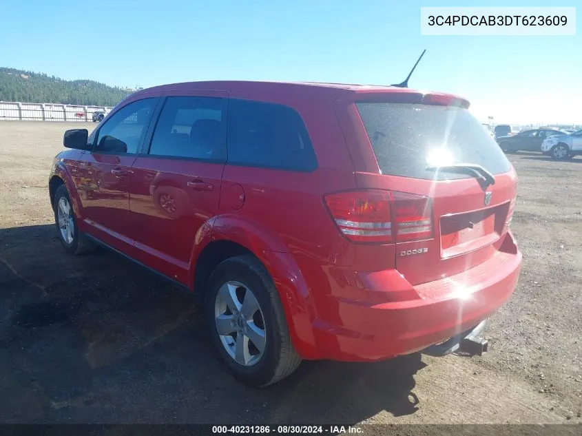 2013 Dodge Journey American Value Pkg VIN: 3C4PDCAB3DT623609 Lot: 40231286