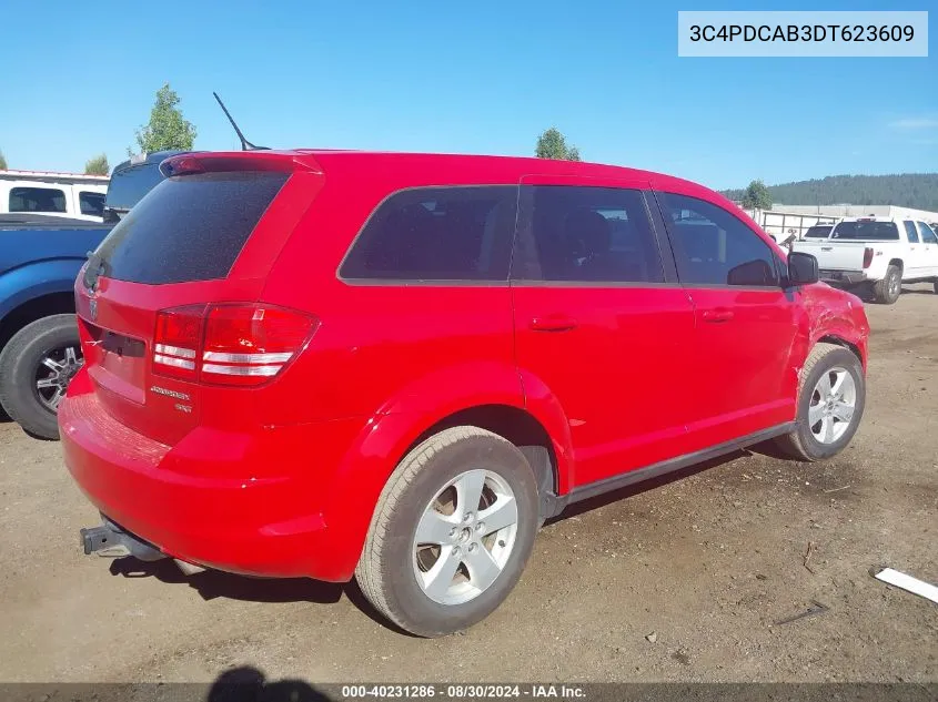 2013 Dodge Journey American Value Pkg VIN: 3C4PDCAB3DT623609 Lot: 40231286