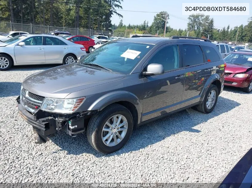 3C4PDDBGXDT584680 2013 Dodge Journey Sxt