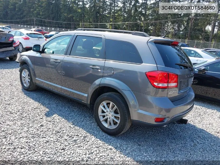 2013 Dodge Journey Sxt VIN: 3C4PDDBGXDT584680 Lot: 40234226