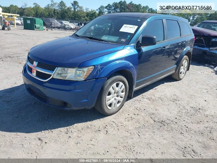 2013 Dodge Journey American Value Pkg VIN: 3C4PDCABXDT715686 Lot: 40276011