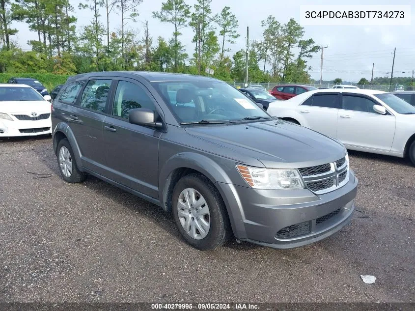 2013 Dodge Journey American Value Pkg VIN: 3C4PDCAB3DT734273 Lot: 40279995