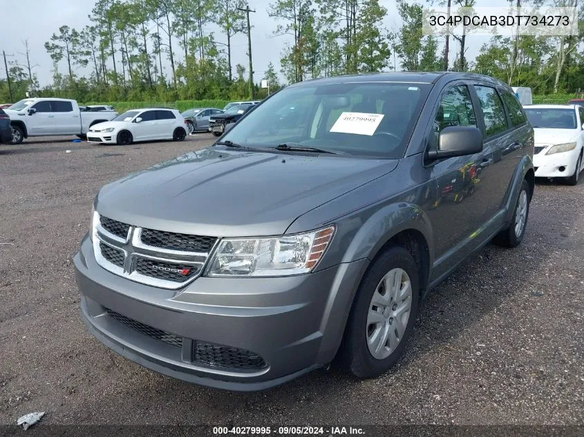 2013 Dodge Journey American Value Pkg VIN: 3C4PDCAB3DT734273 Lot: 40279995