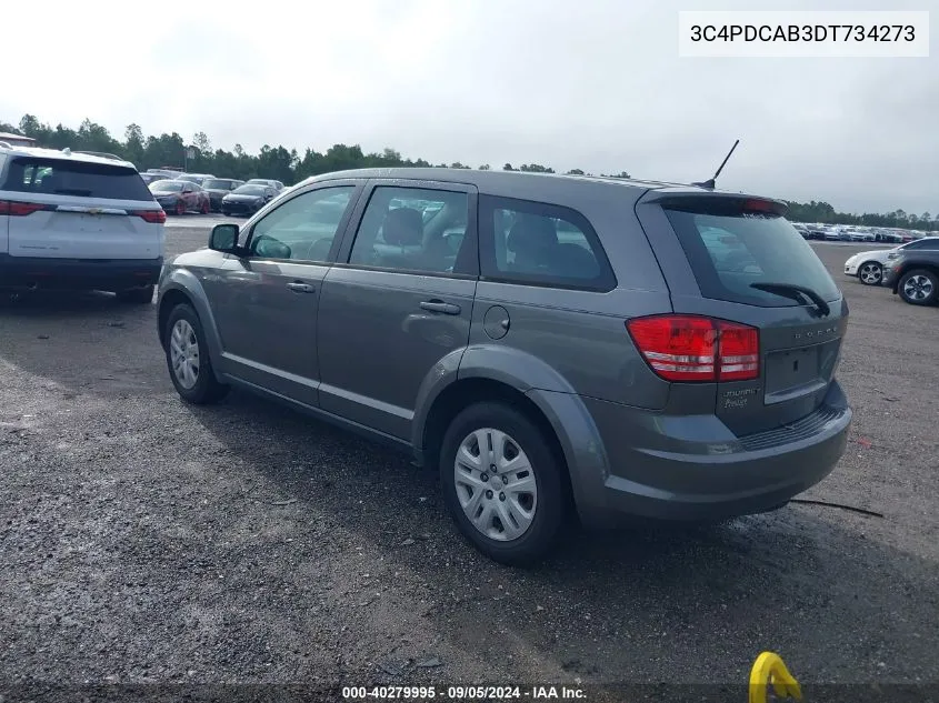 2013 Dodge Journey American Value Pkg VIN: 3C4PDCAB3DT734273 Lot: 40279995