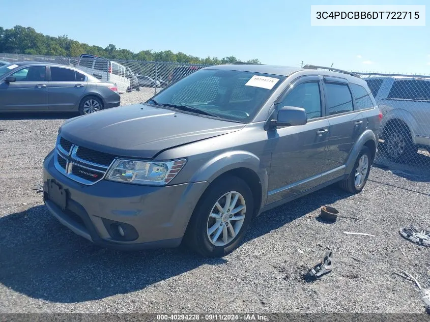 2013 Dodge Journey Sxt VIN: 3C4PDCBB6DT722715 Lot: 40294228