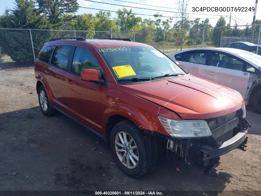 2013 Dodge Journey Sxt VIN: 3C4PDCBG0DT692249 Lot: 40320601