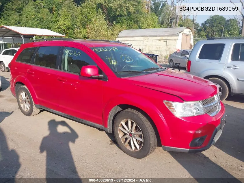 2013 Dodge Journey Sxt VIN: 3C4PDCBG2DT689059 Lot: 40320619