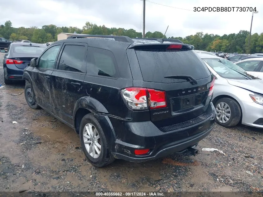 2013 Dodge Journey Sxt VIN: 3C4PDCBB8DT730704 Lot: 40355662