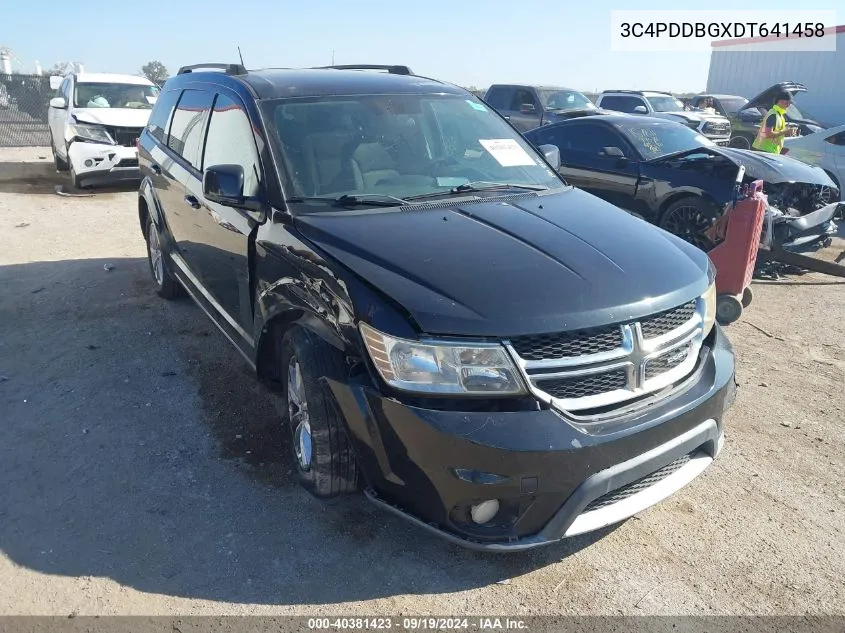 2013 Dodge Journey Sxt VIN: 3C4PDDBGXDT641458 Lot: 40381423