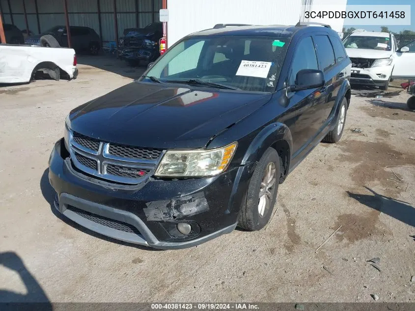 2013 Dodge Journey Sxt VIN: 3C4PDDBGXDT641458 Lot: 40381423