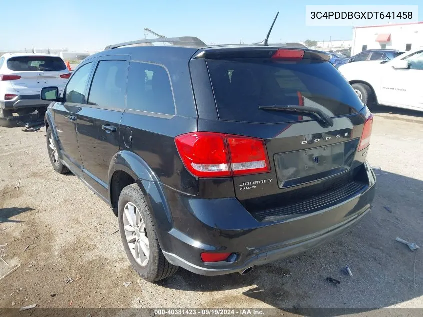 2013 Dodge Journey Sxt VIN: 3C4PDDBGXDT641458 Lot: 40381423