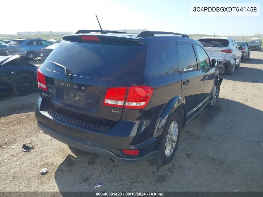 2013 Dodge Journey Sxt VIN: 3C4PDDBGXDT641458 Lot: 40381423