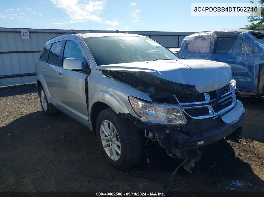 2013 Dodge Journey Sxt VIN: 3C4PDCBB4DT562740 Lot: 40402588