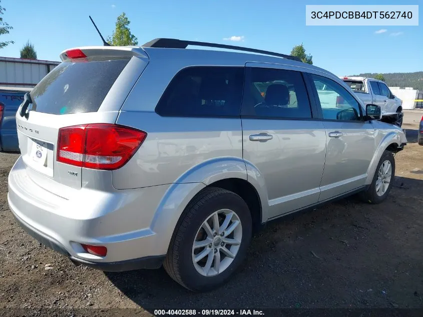 2013 Dodge Journey Sxt VIN: 3C4PDCBB4DT562740 Lot: 40402588