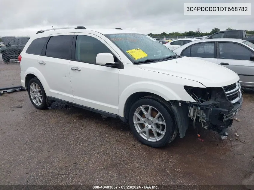 2013 Dodge Journey Crew VIN: 3C4PDCDG1DT668782 Lot: 40403857