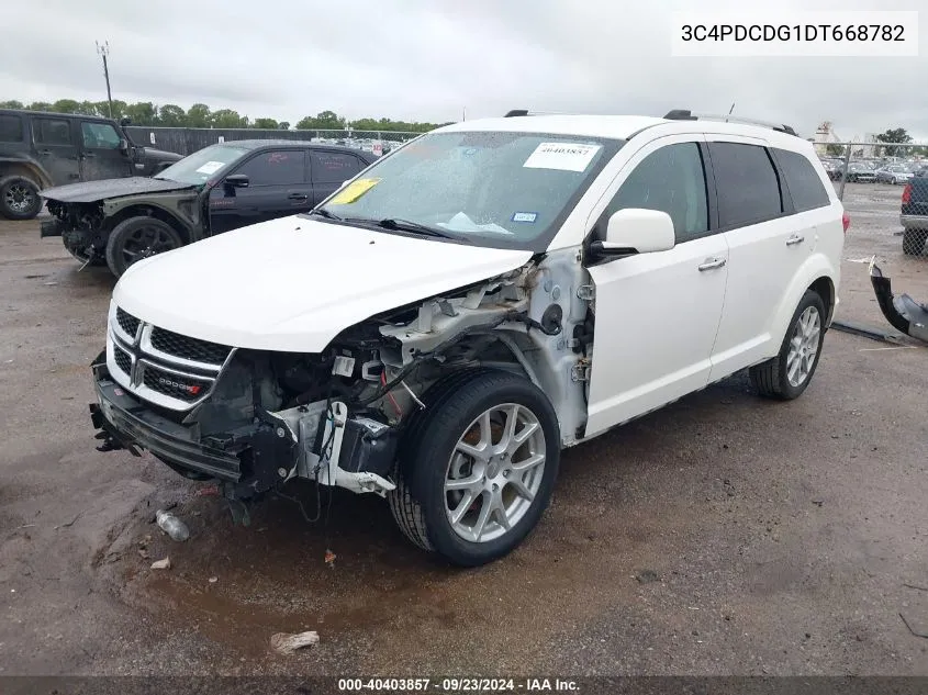 2013 Dodge Journey Crew VIN: 3C4PDCDG1DT668782 Lot: 40403857