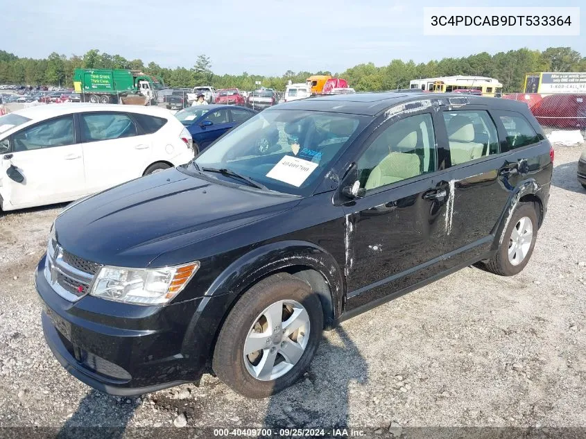 2013 Dodge Journey American Value Pkg VIN: 3C4PDCAB9DT533364 Lot: 40409700