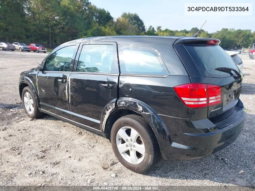 2013 Dodge Journey American Value Pkg VIN: 3C4PDCAB9DT533364 Lot: 40409700