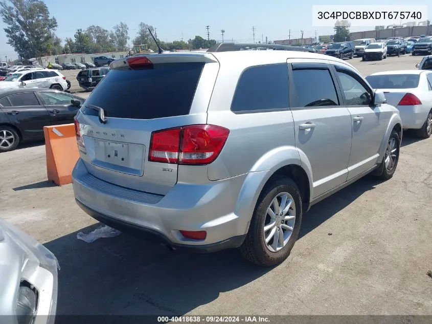 2013 Dodge Journey Sxt VIN: 3C4PDCBBXDT675740 Lot: 40418638