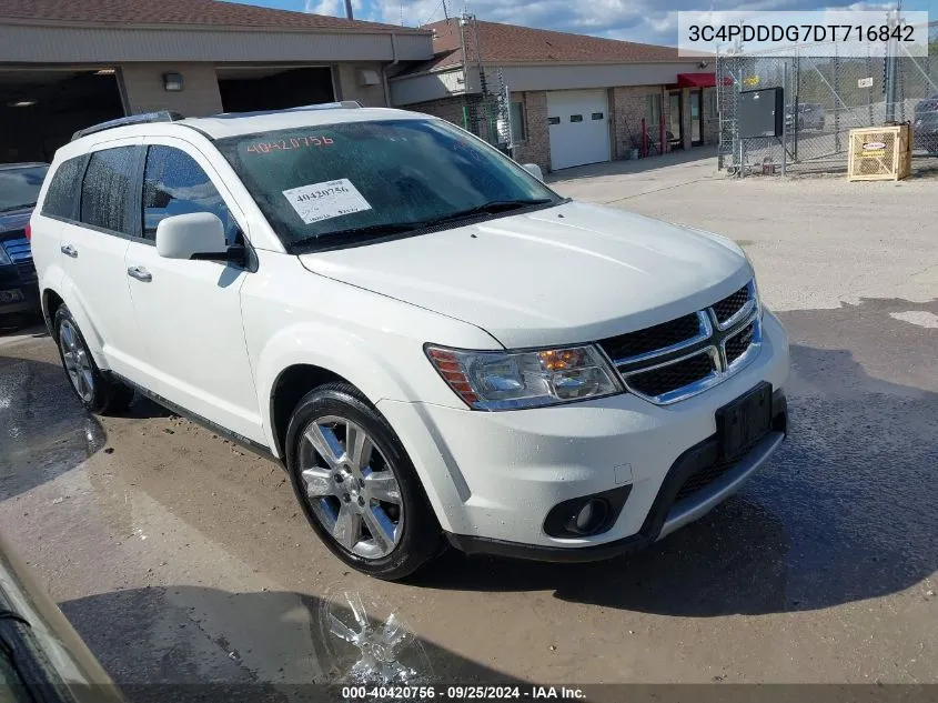 2013 Dodge Journey Crew VIN: 3C4PDDDG7DT716842 Lot: 40420756