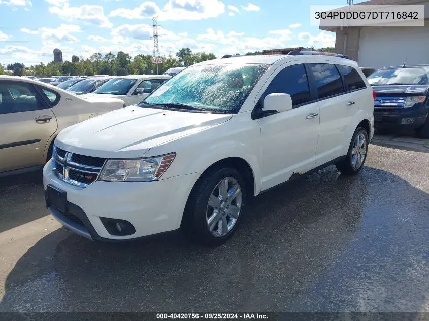 2013 Dodge Journey Crew VIN: 3C4PDDDG7DT716842 Lot: 40420756