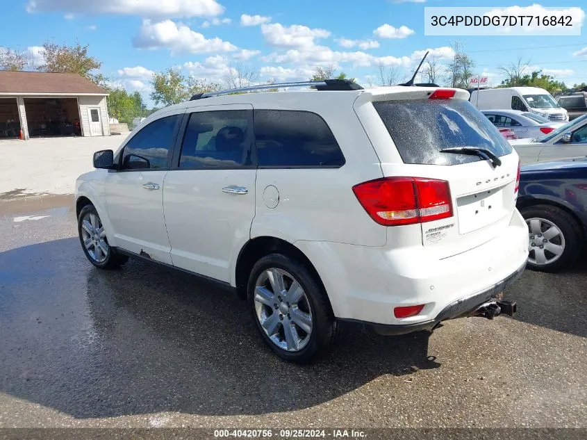 2013 Dodge Journey Crew VIN: 3C4PDDDG7DT716842 Lot: 40420756