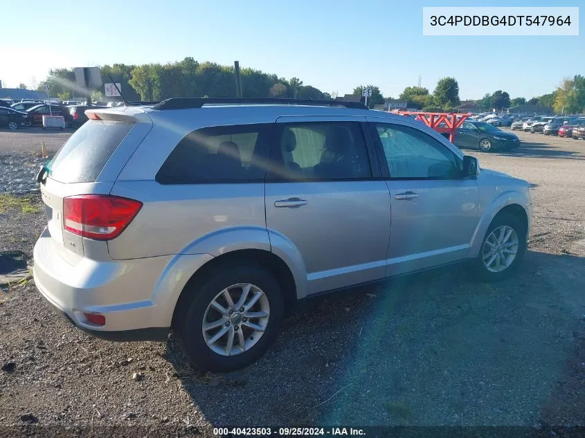 2013 Dodge Journey Sxt VIN: 3C4PDDBG4DT547964 Lot: 40423503