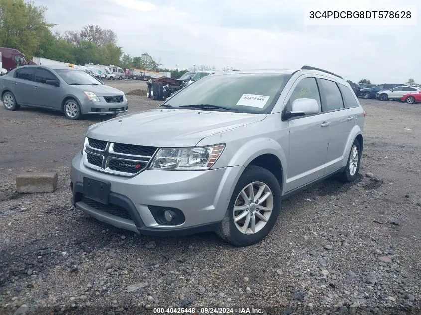 2013 Dodge Journey Sxt VIN: 3C4PDCBG8DT578628 Lot: 40425448