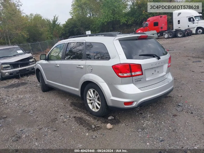 2013 Dodge Journey Sxt VIN: 3C4PDCBG8DT578628 Lot: 40425448