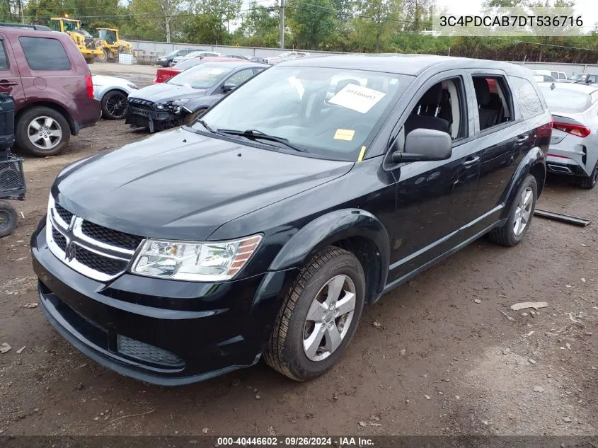 3C4PDCAB7DT536716 2013 Dodge Journey Se