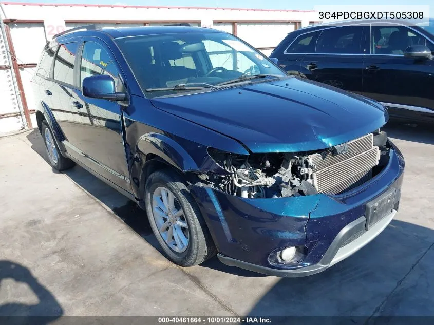 2013 Dodge Journey Sxt VIN: 3C4PDCBGXDT505308 Lot: 40461664